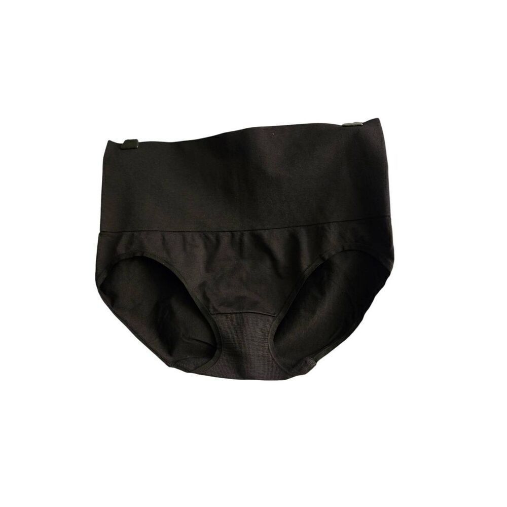 Jockey Essentials Women's Size XL Black Seamfree Slimming Brief Panties